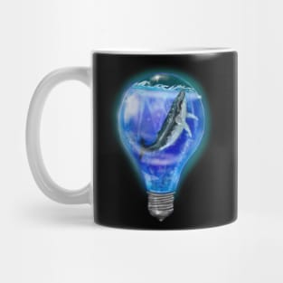 whale in the lamp Mug